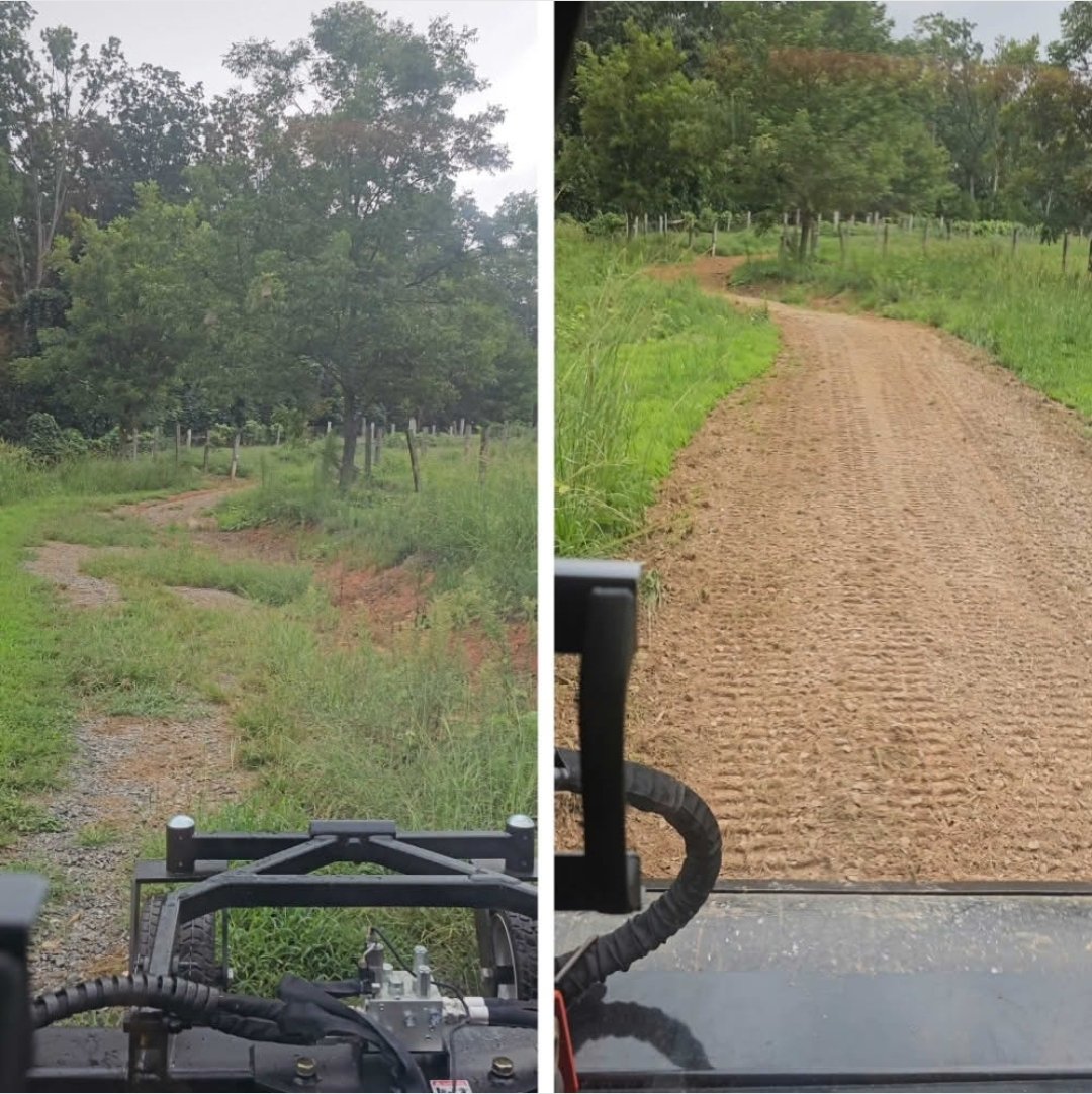 Driveway repair before and after