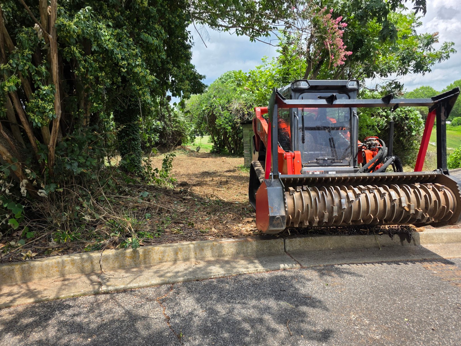 Forestry mulching and brush clearing in North Georgia