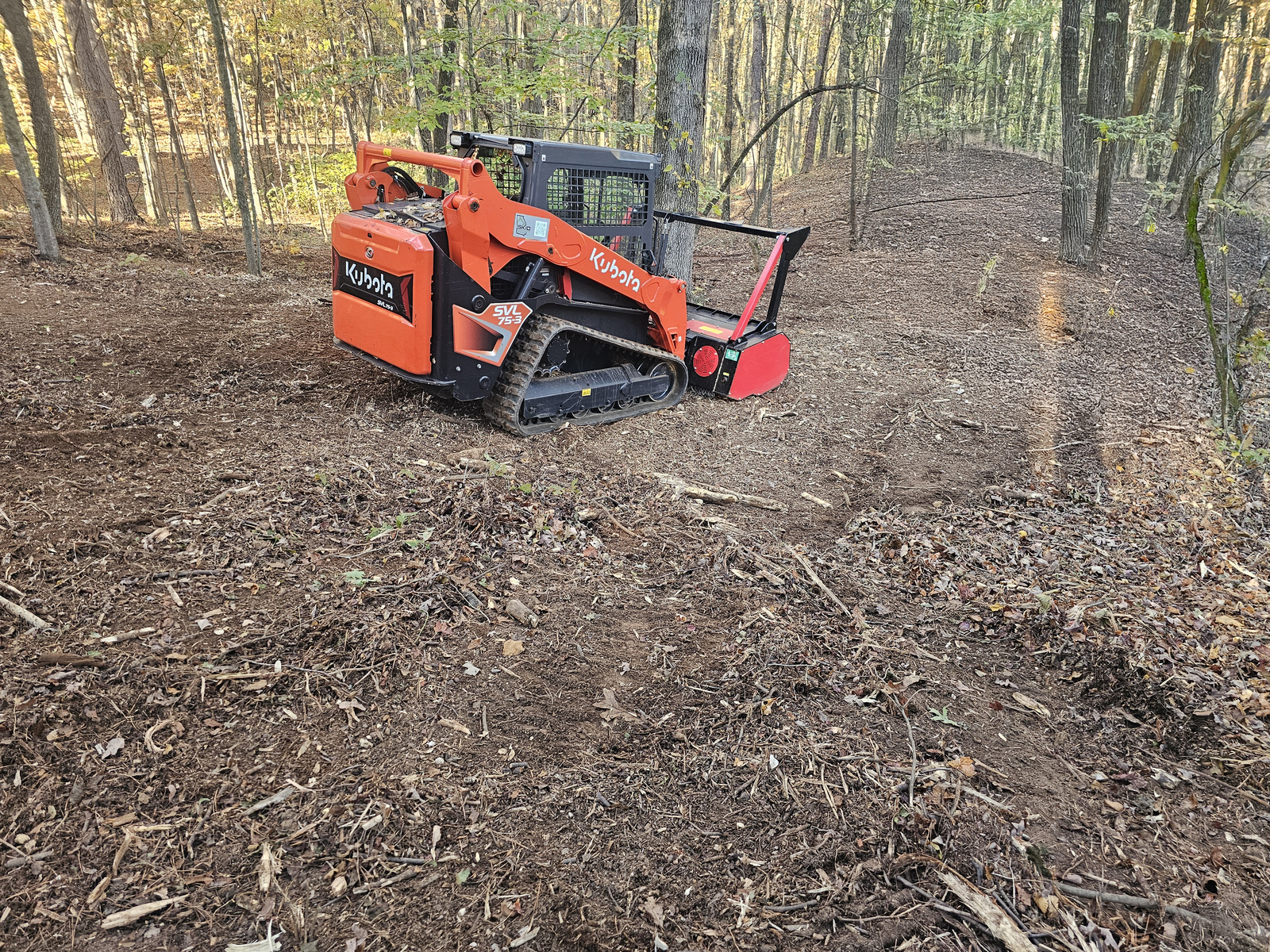 Forestry mulching and brush clearing in North Georgia